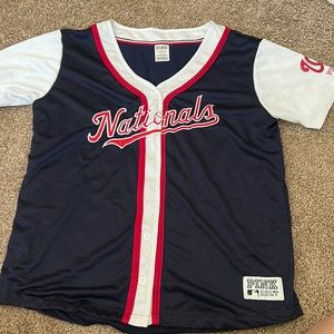 PINK Vs Nationals Baseball Jersey Women’s